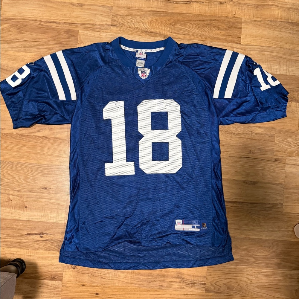 Reebok Blue NFL Manning Jersey